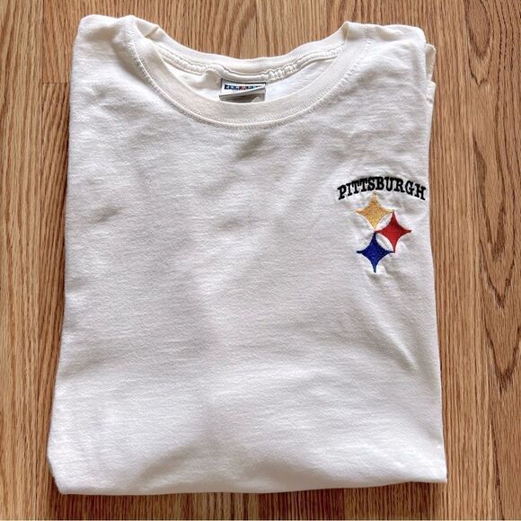 Vintage Y2K Embroidered Long Sleeve Pittsburgh Steelers T-Shirt - Picture 4 of 8